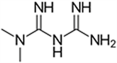 Metformin Chemical Structure Graphic